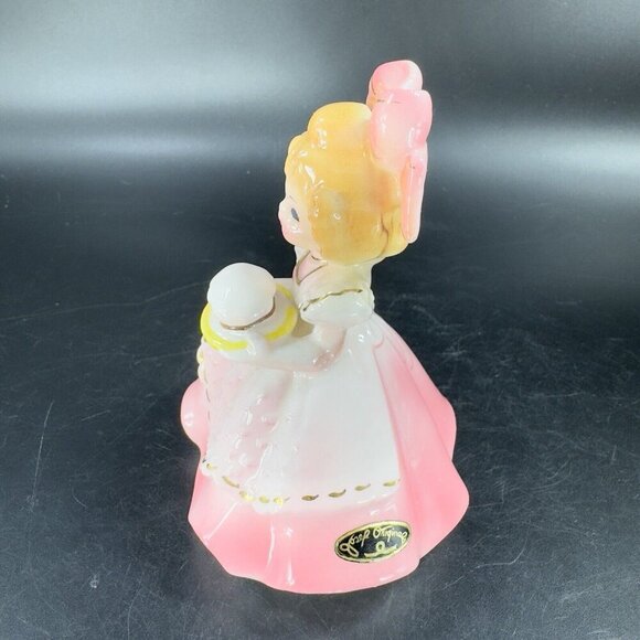 Vintage Joseph Originals Japan Girl Holding A Hat Porcelain Whimsical Figurine - Picture 8 of 12